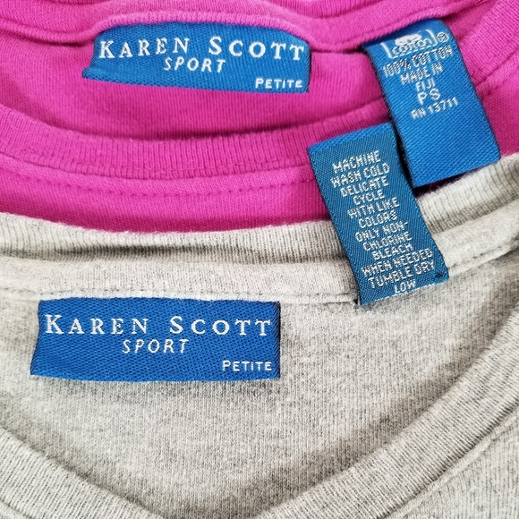 Pair of Solid Dressy T-Shirts, Size SP - Picture 7 of 7